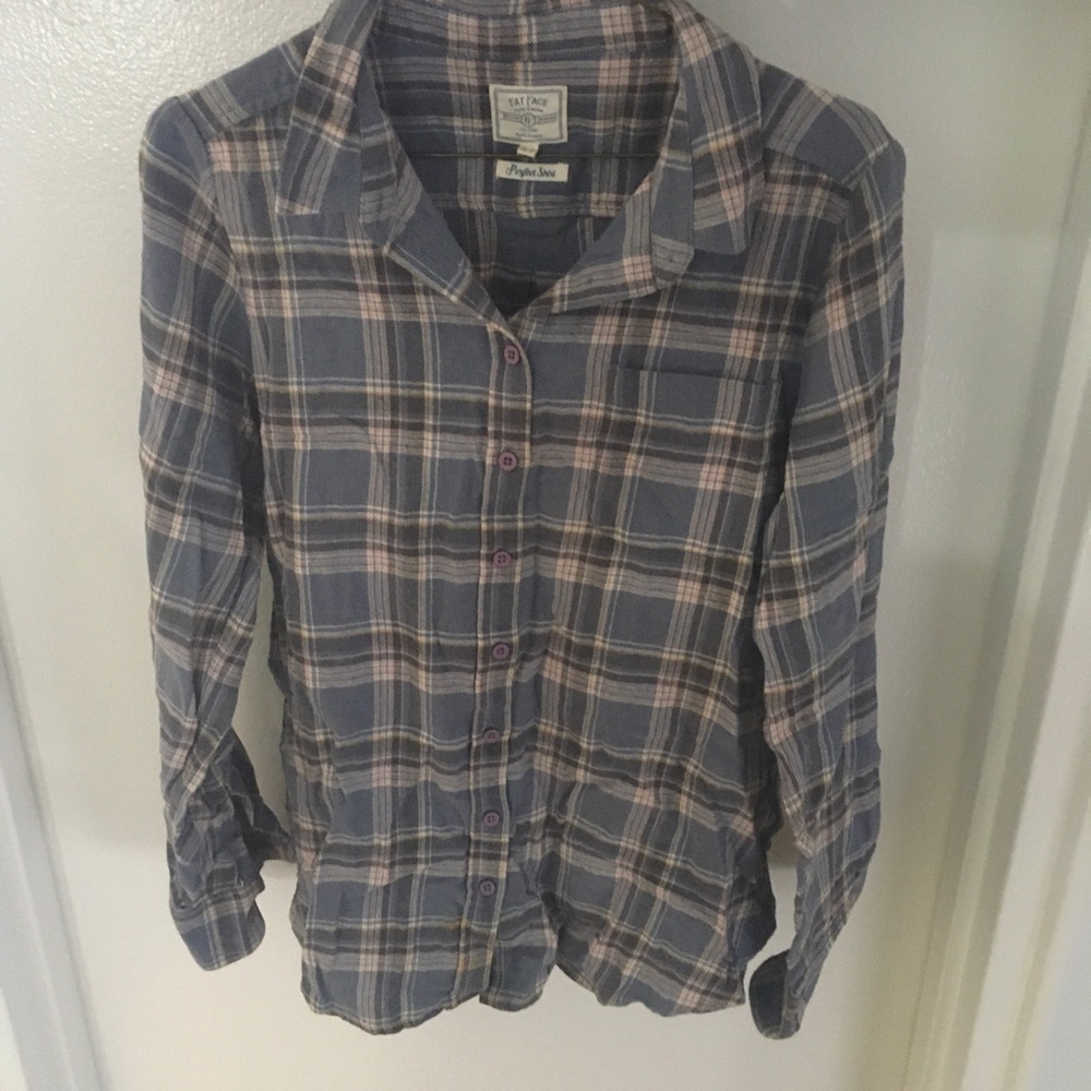 Fat Face Plaid Button-Up Shirt